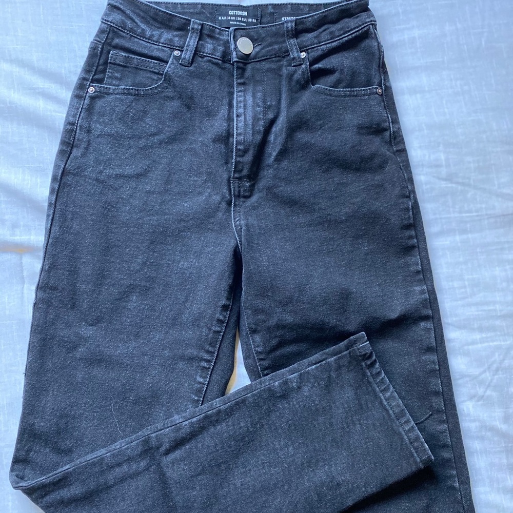 Cotton On Black Mom Jeans